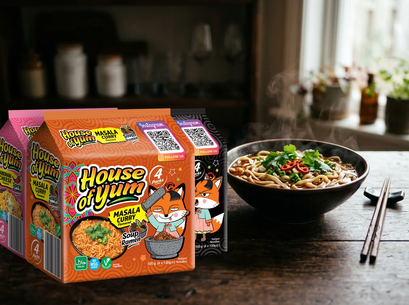 House of Yum Masala noodles